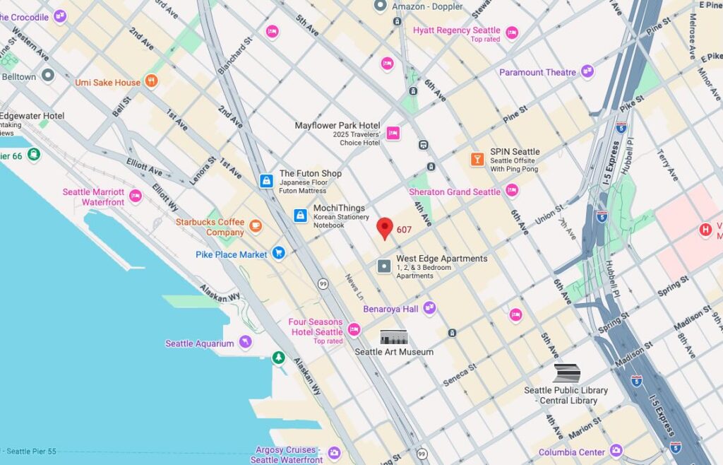 Swyft ERP office location, 1511 3rd Ave Suite 714, Seattle WA 98101