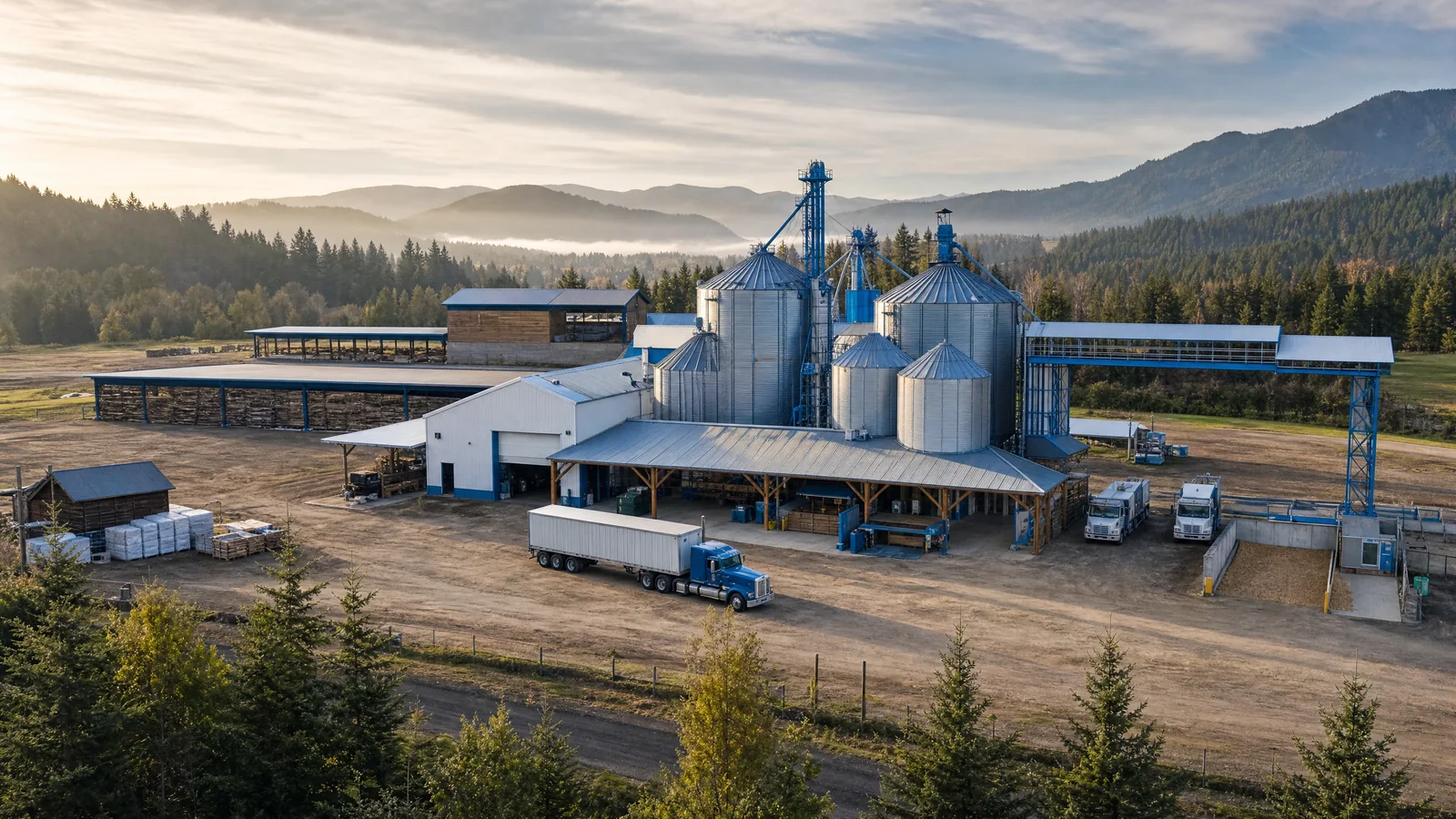 Illustrative Pacific Northwest agribusiness operations and logistics