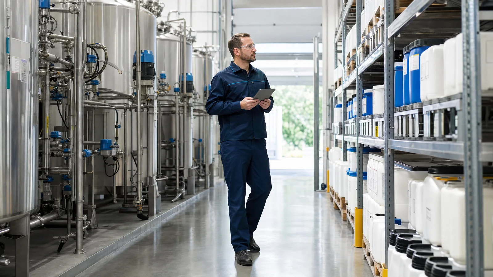 Illustrative chemical distribution and life-science operations environment